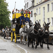 Foto: Postkutsche mit vier Mulis von und mit Achim Rensch am 20. August 2023 in Lychen