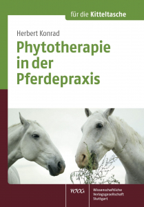 Buchtitel: Phytotherapie in der Pferdepraxis von Herbert Konrad, Wissenschaftliche Verlagsgesellschaft Stuttgart