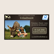 Ein ganzes Esel-Jahr | Urlaubszeit