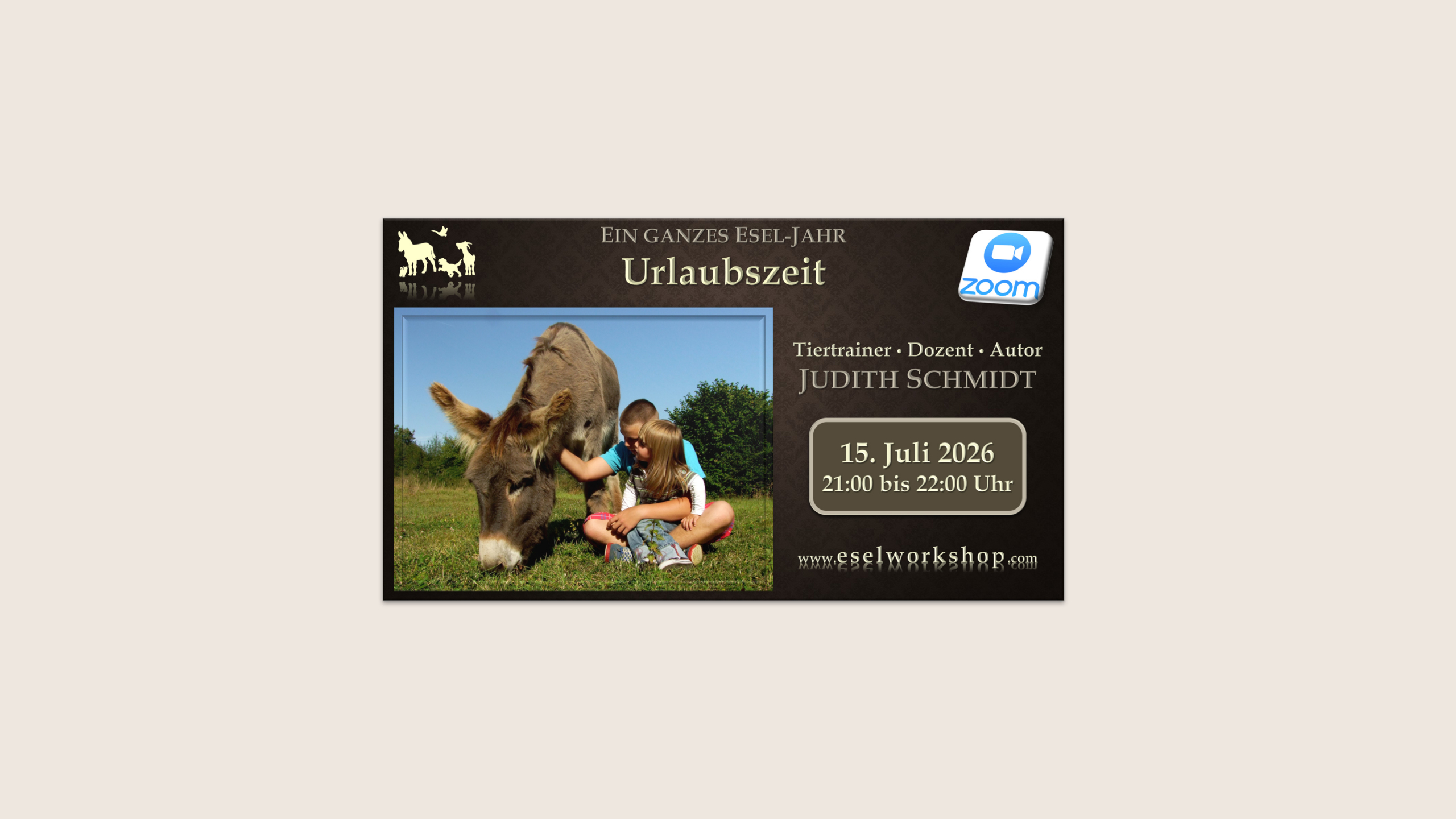 Ein ganzes Esel-Jahr | Urlaubszeit