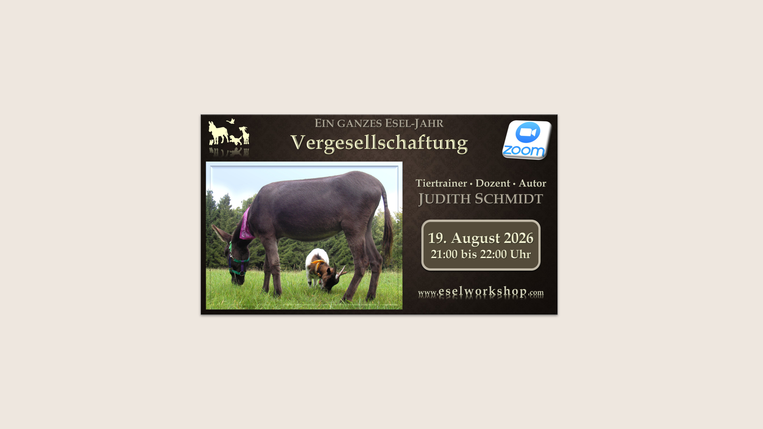 Ein ganzes Esel-Jahr | Vergesellschaftung