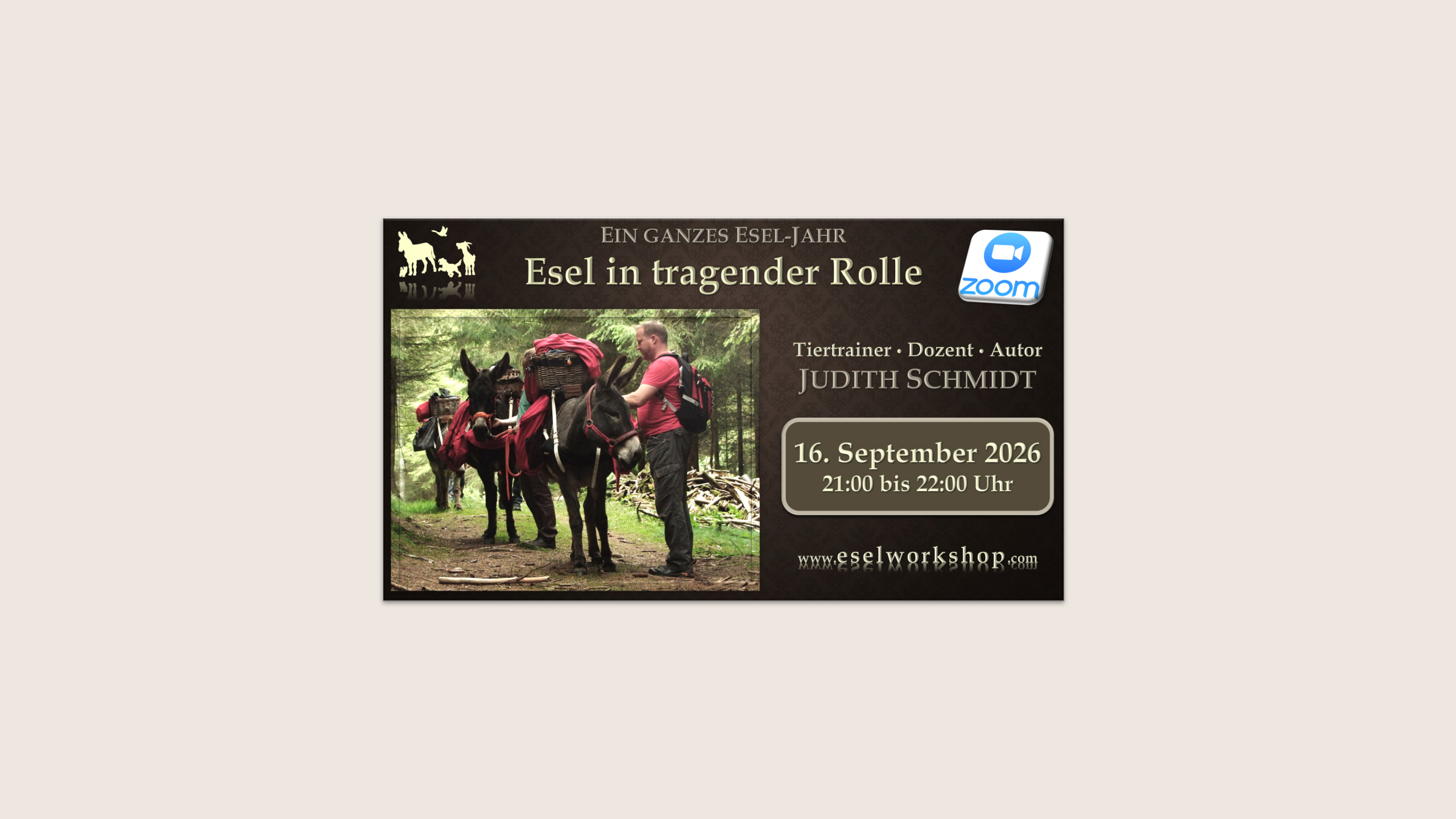 Ein ganzes Esel-Jahr | Esel in tragender Rolle