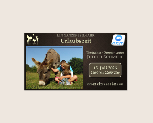Webinar: Ein ganzes Esel-Jahr | Urlaubszeit
