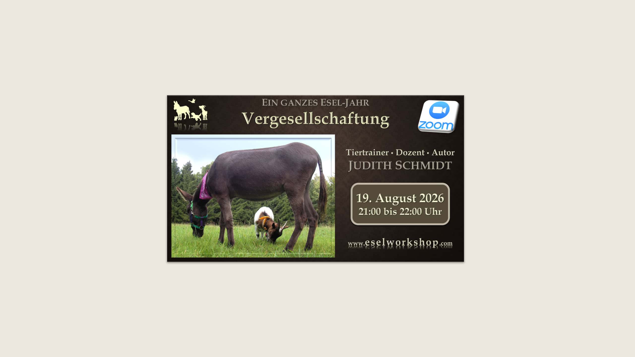 Webinar: Ein ganzes Esel-Jahr | Vergesellschaftung