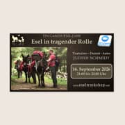 Webinar: Ein ganzes Esel-Jahr | Esel in tragender Rolle