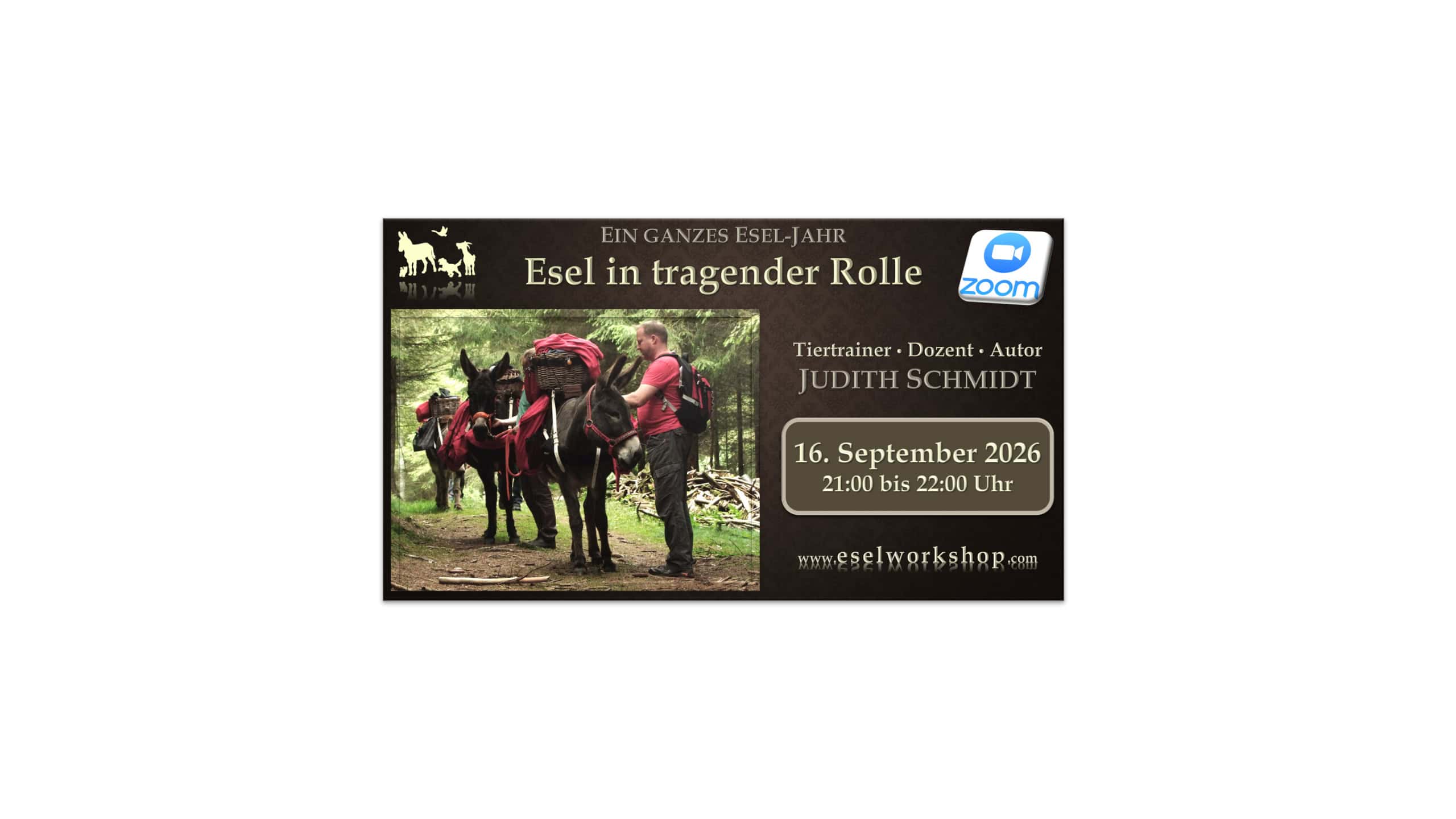 Webinar: Ein ganzes Esel-Jahr | Esel in tragender Rolle