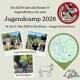 Plakat: Auschnitt des Werbeplakats des Jugendcamps 2026 in Buchholz-Jungeroth, 495 x 400 Pixel